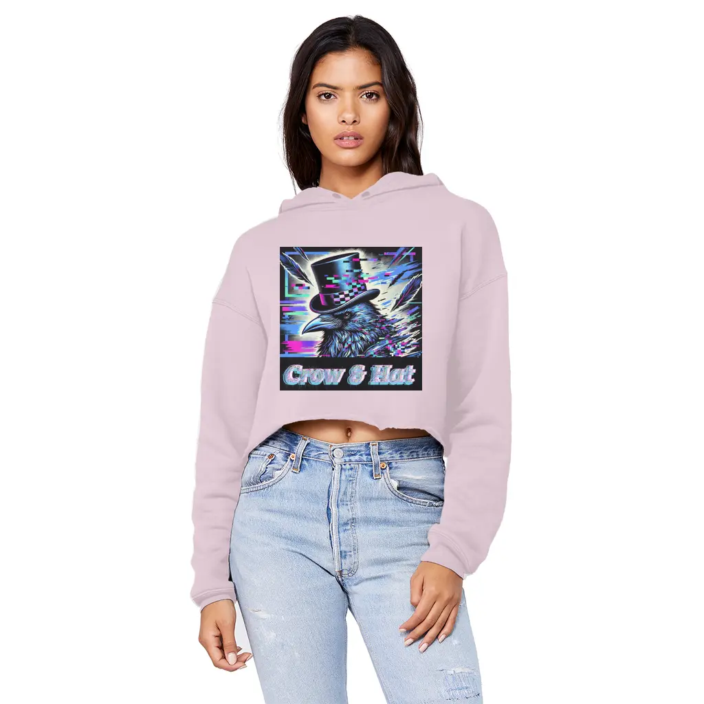 Crow and Hat Cropped Edge Hoodie (Women's) Westminster Vault