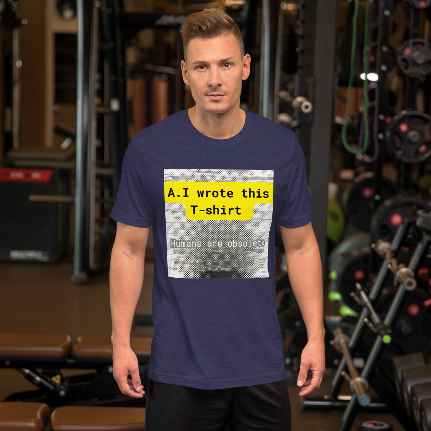 Product mockupFunny Tech A.I T-shirt Gift Idea For Men and Women. Top Tier. Sponsored promoted. British design. A.I T-SHIRT for sale for gift presents PC Gamer Tech family brother sister mother son. Best gift ideas for tech geek nerd programmer hacker A.I human inspired T-shirt Top Shirt Shop Facebook Google meta Instagram and shopping. Recommended t-shirt gift ideas for men in IT and Gamers Tech geeks and nerds