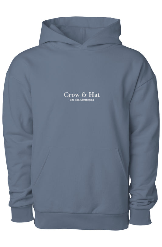 Crow and Hat Skull & Wings Heavyweight Hoodie (Men's)