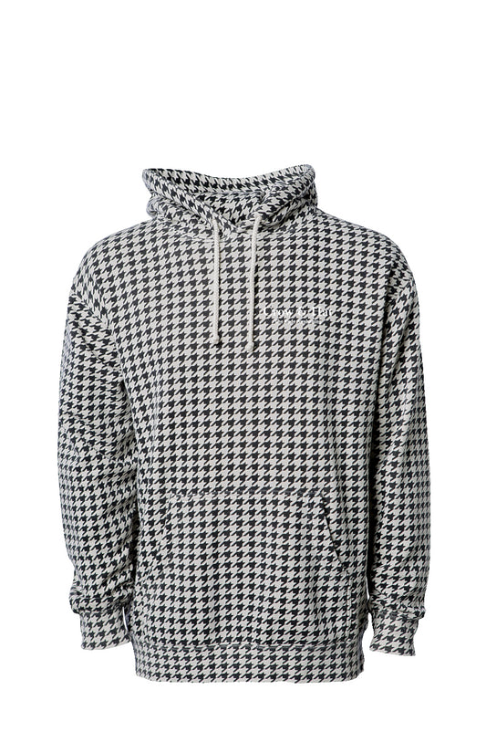 Crow and Hat Houndstooth Hoodie (Men's)